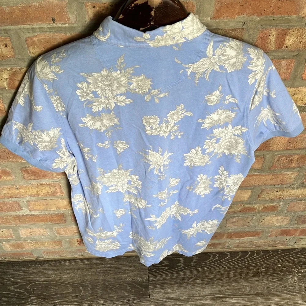 Stenstroms blue floral polo shirt - Picture 8 of 17